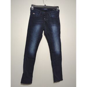 Scotch and Soda Womens Button Fly Dark Blue Denim Ralston Jeans Size 28X32